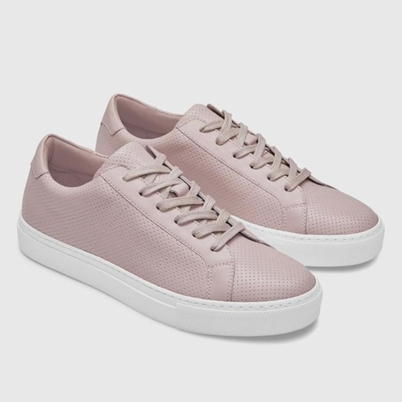 GREATS The Royale Perforated Leather Sneaker Blush SZ 9.5 - Picture 1 of 16
